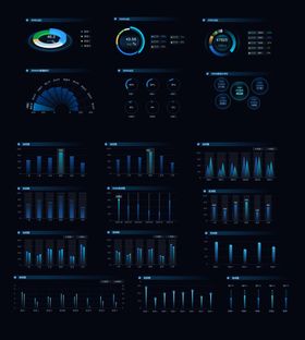 数据可视化大屏素材设计