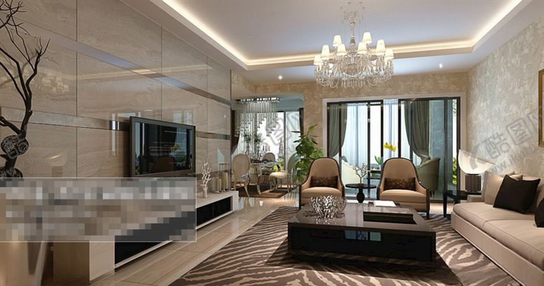 编号：96948109091227563562【酷图网】源文件下载-客厅效果