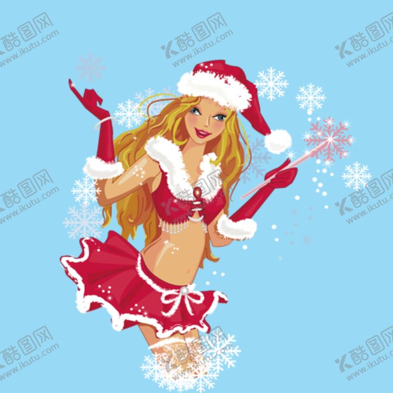编号：30094710281540536590【酷图网】源文件下载-圣诞女孩