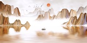 新中式山水画