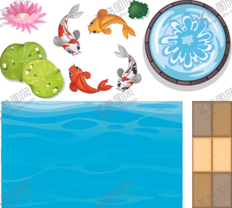 编号：56539209151615293412【酷图网】源文件下载-卡通锦鲤鱼