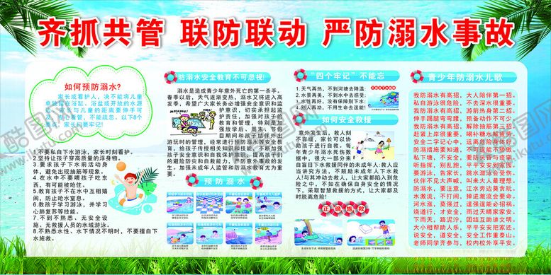 编号：75528602151614226624【酷图网】源文件下载-严防溺水事故