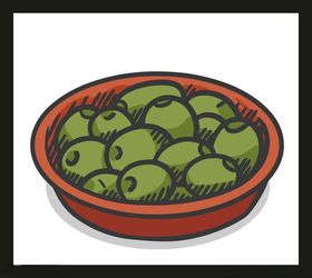手绘美食佳肴素材中餐