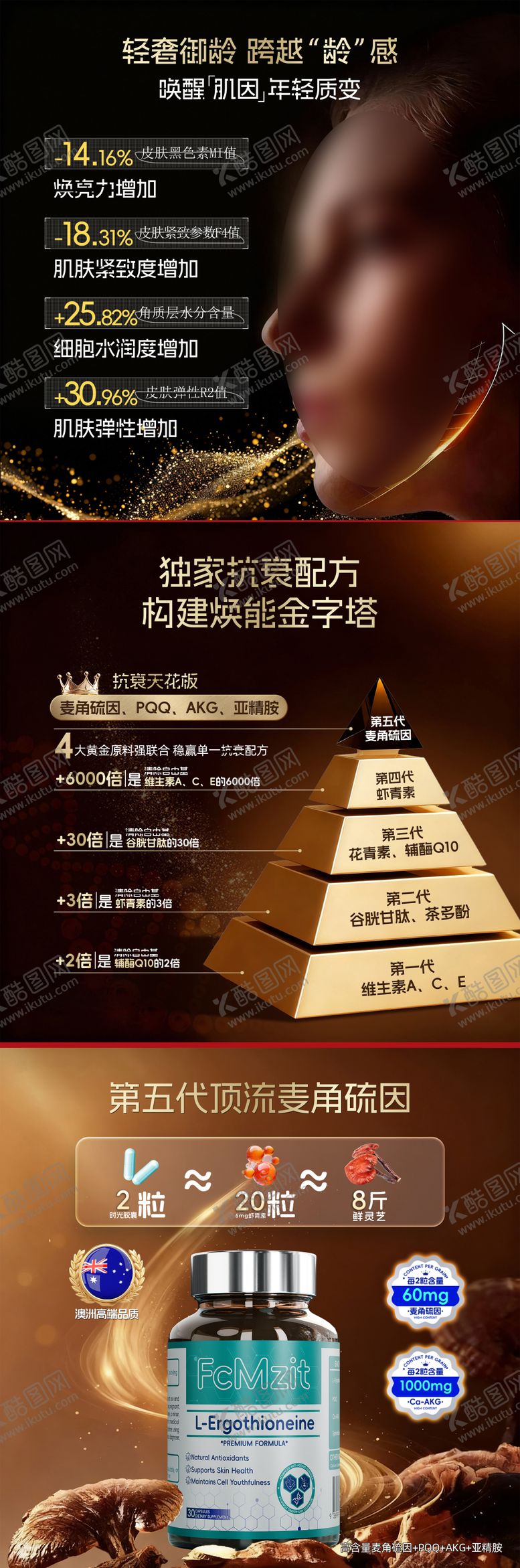 编号：87125011191859424726【酷图网】源文件下载-医美美白黑金时光瓶商品banner