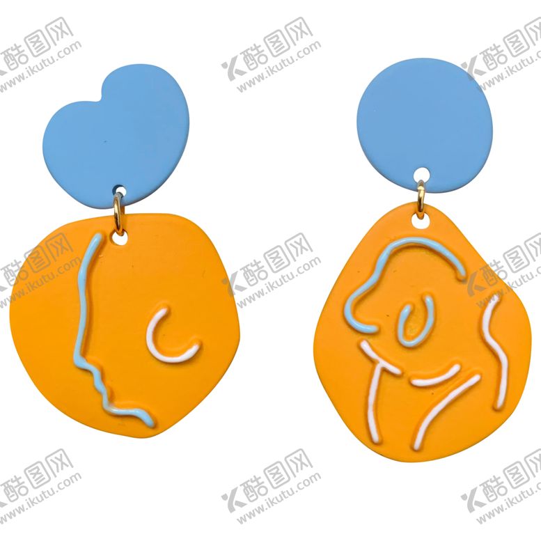 编号：14219810050043287748【酷图网】源文件下载-面孔耳坠