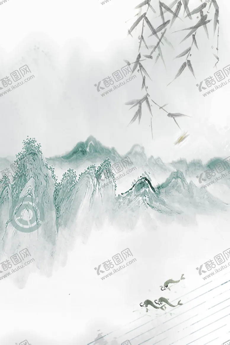 编号：91910212110709467606【酷图网】源文件下载-中国风山水背景