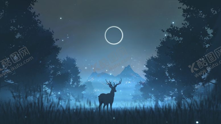 编号：43682209270031208773【酷图网】源文件下载-麋鹿