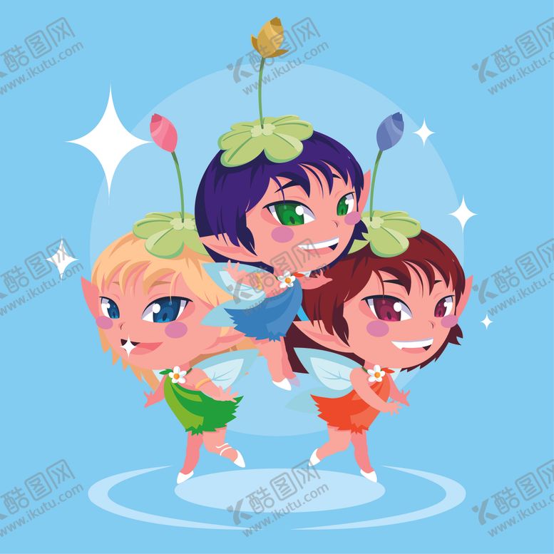 编号：51105609140056102701【酷图网】源文件下载-卡通小仙女