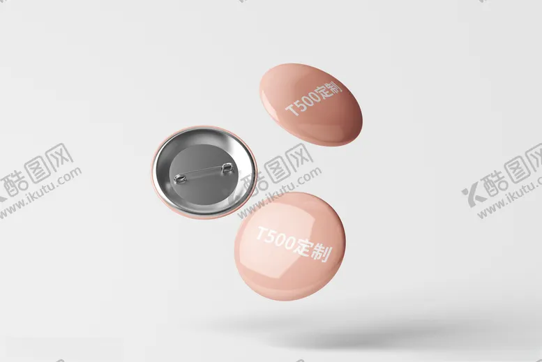 编号：72390109101434563279【酷图网】源文件下载-圆形胸牌样机