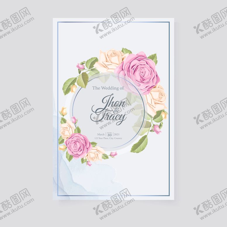 编号：39870610211151118525【酷图网】源文件下载-婚礼邀请卡