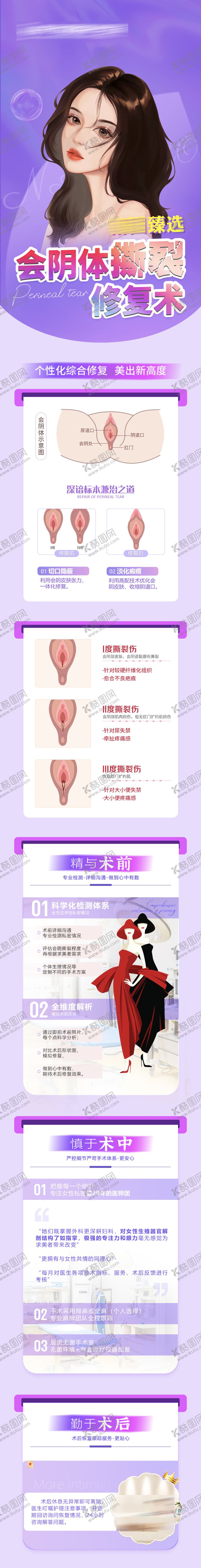 编号：85416010231410585722【酷图网】源文件下载-医美会阴体撕裂修复术