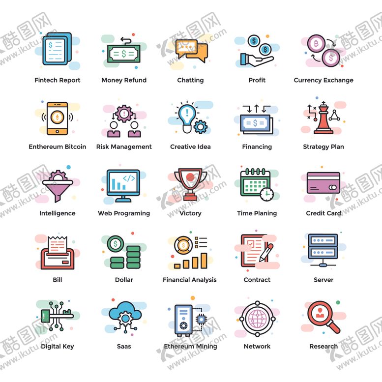编号：38671309281240509758【酷图网】源文件下载-商务图标