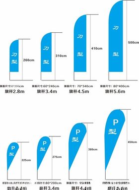 水滴旗刀旗模板汇总