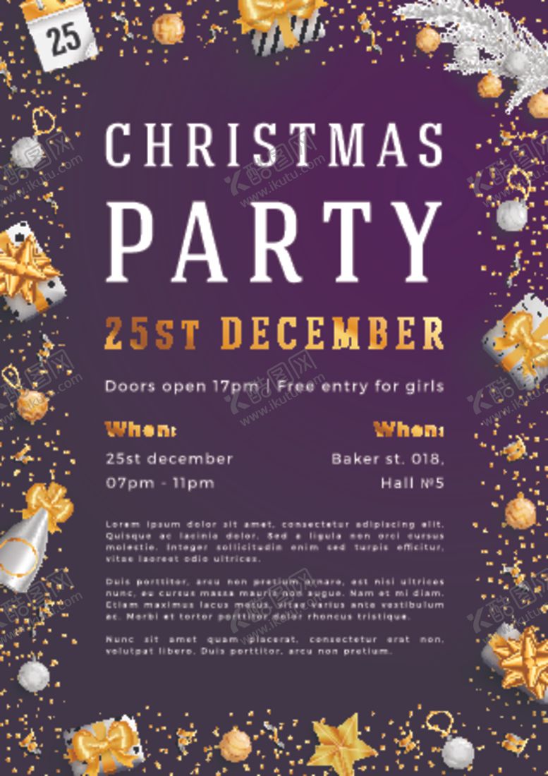 编号：85276911010326346488【酷图网】源文件下载-圣诞节海报