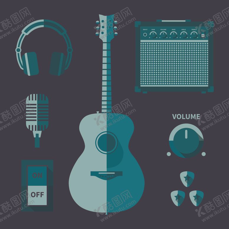 编号：38526309250727151620【酷图网】源文件下载-卡通乐器