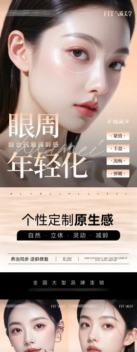医美口周年轻化品宣海报