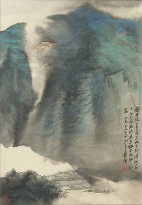 张大千山水画