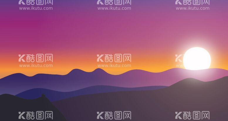 编号：50196412062338076556【酷图网】源文件下载-一起看夕阳简洁装饰画