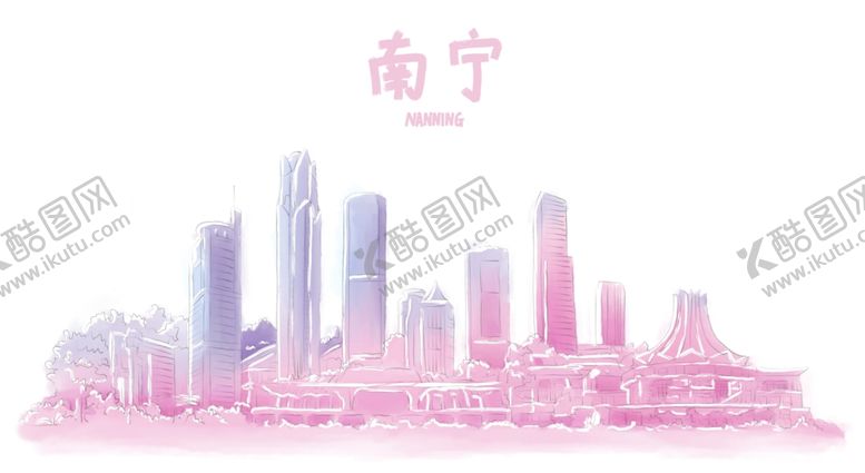 编号：45993309221218296731【酷图网】源文件下载-手绘城市城市地标