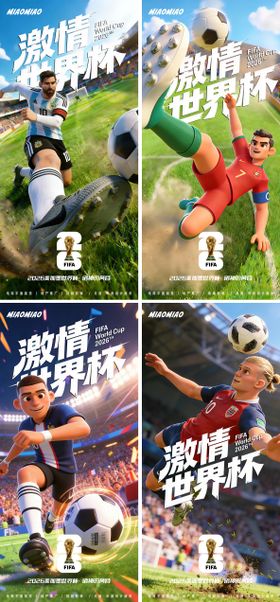 2026美加墨世界杯球星系列海报