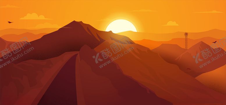 编号：50312209260023489898【酷图网】源文件下载-日落