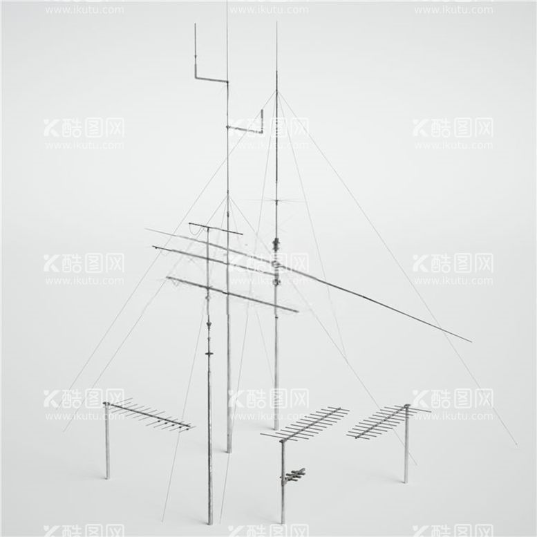 编号：94541712060933274694【酷图网】源文件下载-C4D模型电线杆