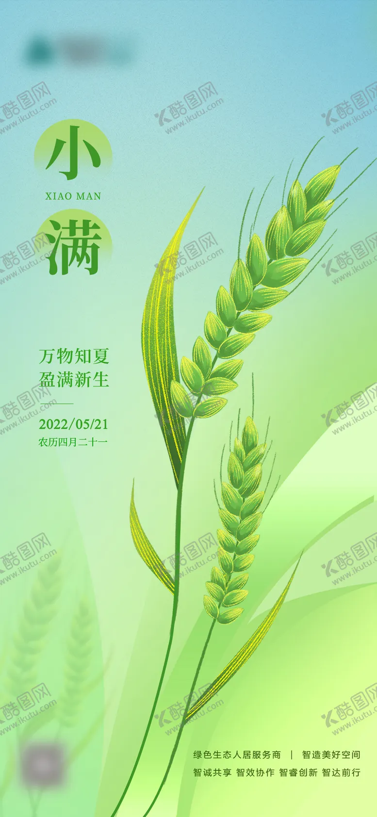 编号：43469711282215213193【酷图网】源文件下载-小满节气海报