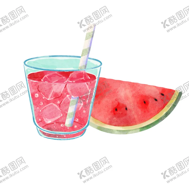 编号：71916604300340124403【酷图网】源文件下载-西瓜饮料合成海报素材