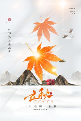 金秋创意节气海报