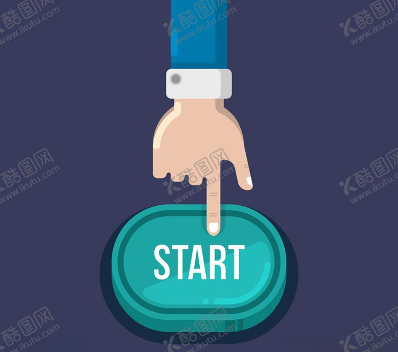 编号：98898709141940276143【酷图网】源文件下载-创意按开始键