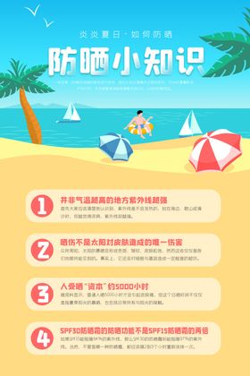 防晒海报