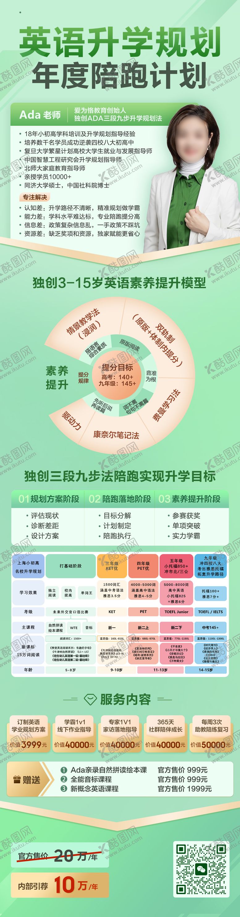 编号：58196010092127093296【酷图网】源文件下载-英语教育培训课程长图