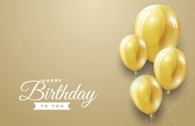 气球生日背景彩色节日