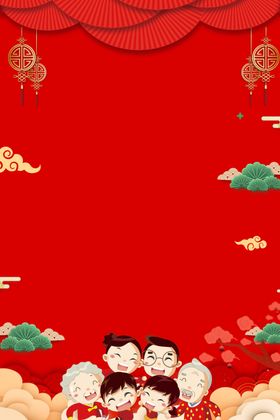 红色背景