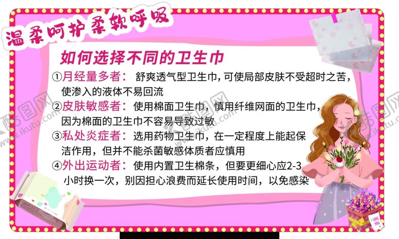 编号：68128701270754068448【酷图网】源文件下载-卫生巾知识