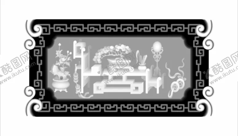 编号：84028101141909275066【酷图网】源文件下载-精雕古典家具盒面