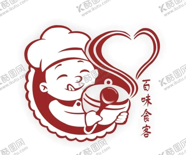 编号：58265910171001435471【酷图网】源文件下载-百味食客标志