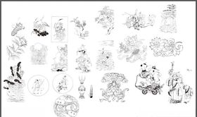 古典人物插画