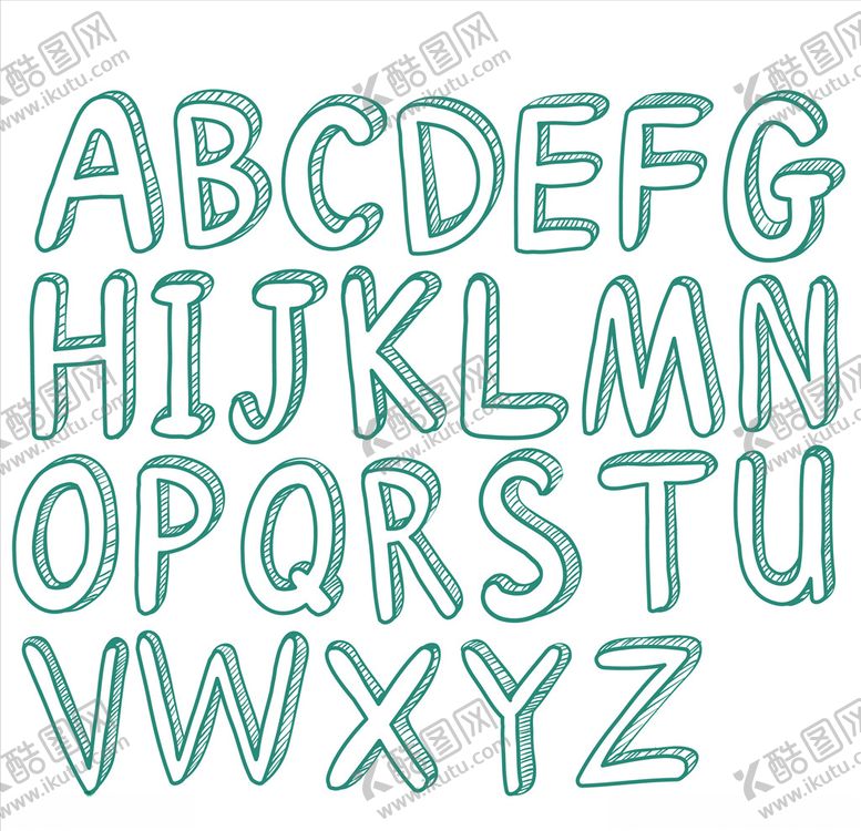 编号：62609409262106217699【酷图网】源文件下载-卡通字母