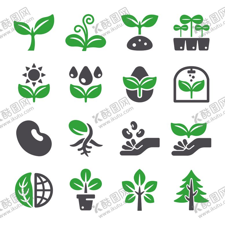 编号：69722511021602376892【酷图网】源文件下载-植物相关图标