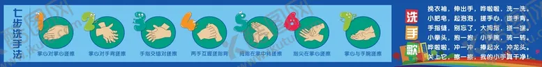 编号：95652701240233117081【酷图网】源文件下载-七部洗手法