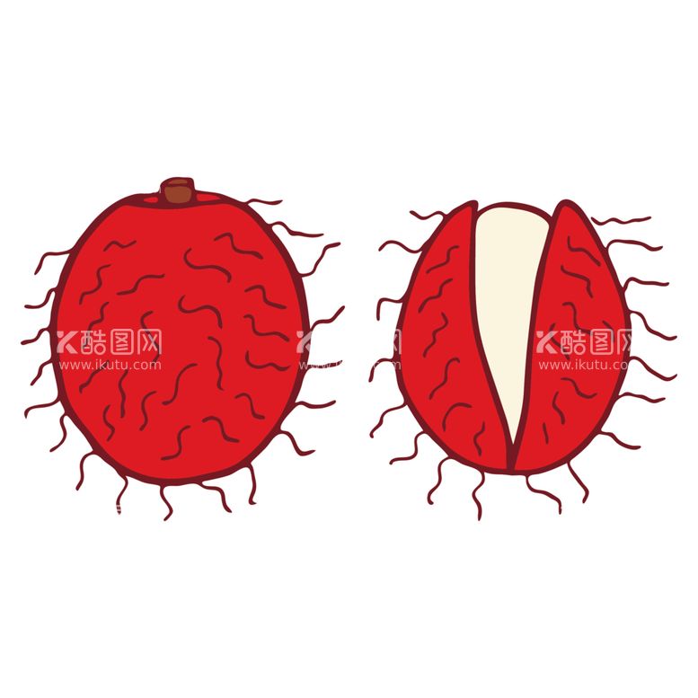 编号：42656512081103053647【酷图网】源文件下载-卡通红毛丹