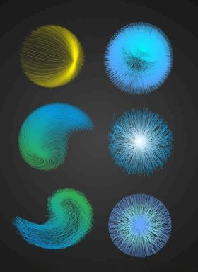 矢量花球
