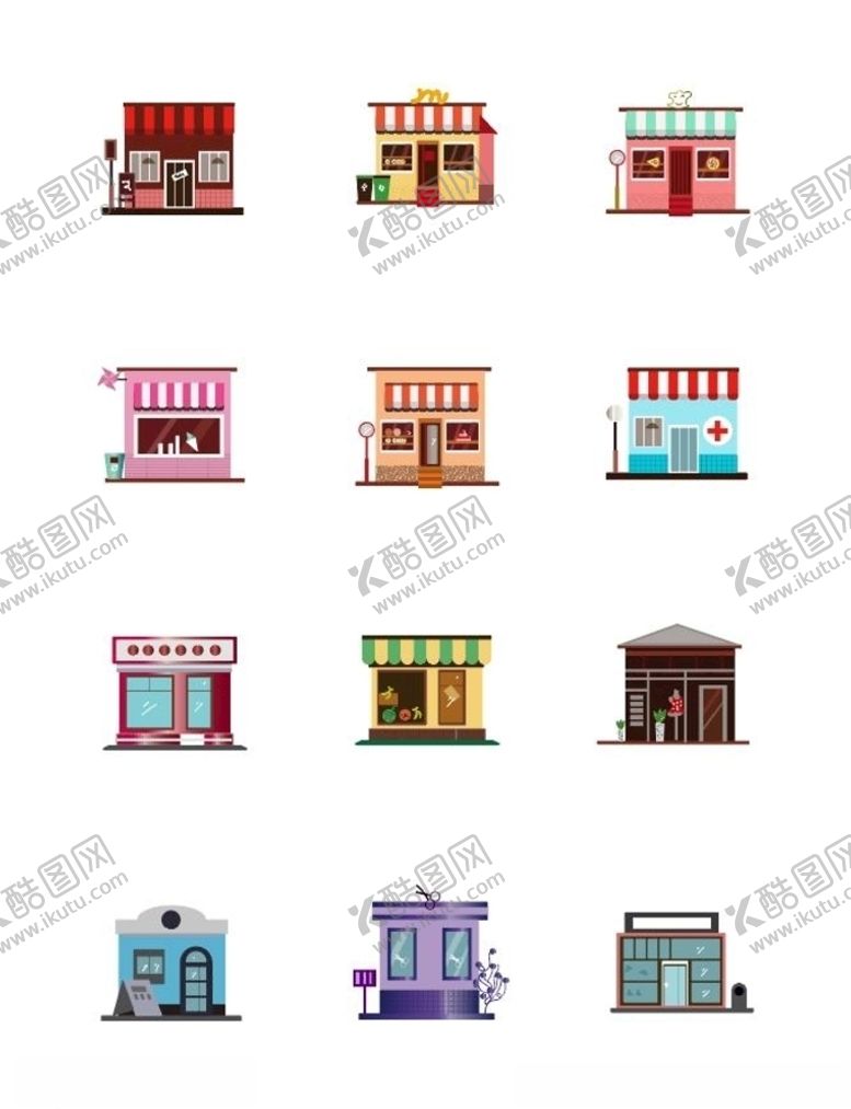 编号：54501509290905144901【酷图网】源文件下载-小房子矢量图