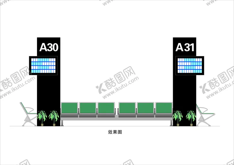 编号：63546210182240436827【酷图网】源文件下载-机场导视系统