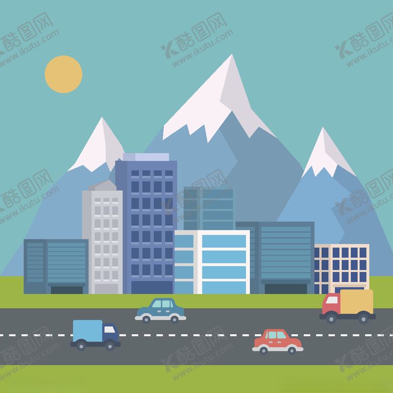 编号：67633706241934173063【酷图网】源文件下载-城市插画