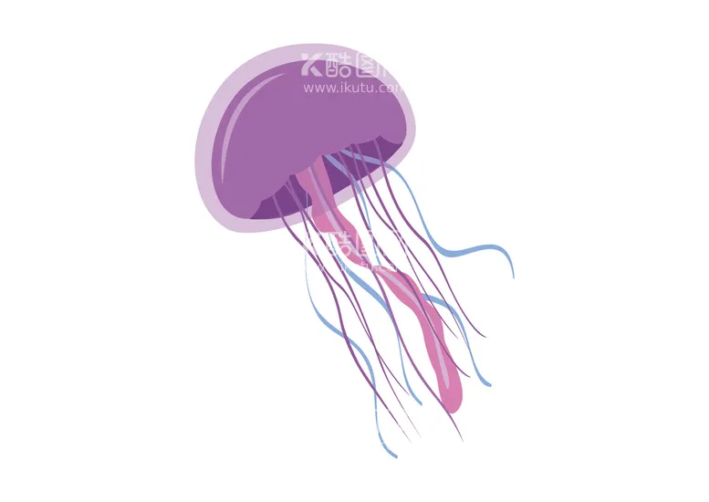 编号：20312511071336486749【酷图网】源文件下载-卡通水母