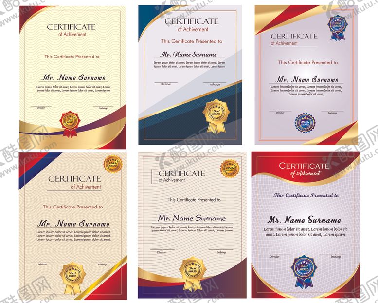 编号：77615504021252455548【酷图网】源文件下载-荣誉证书