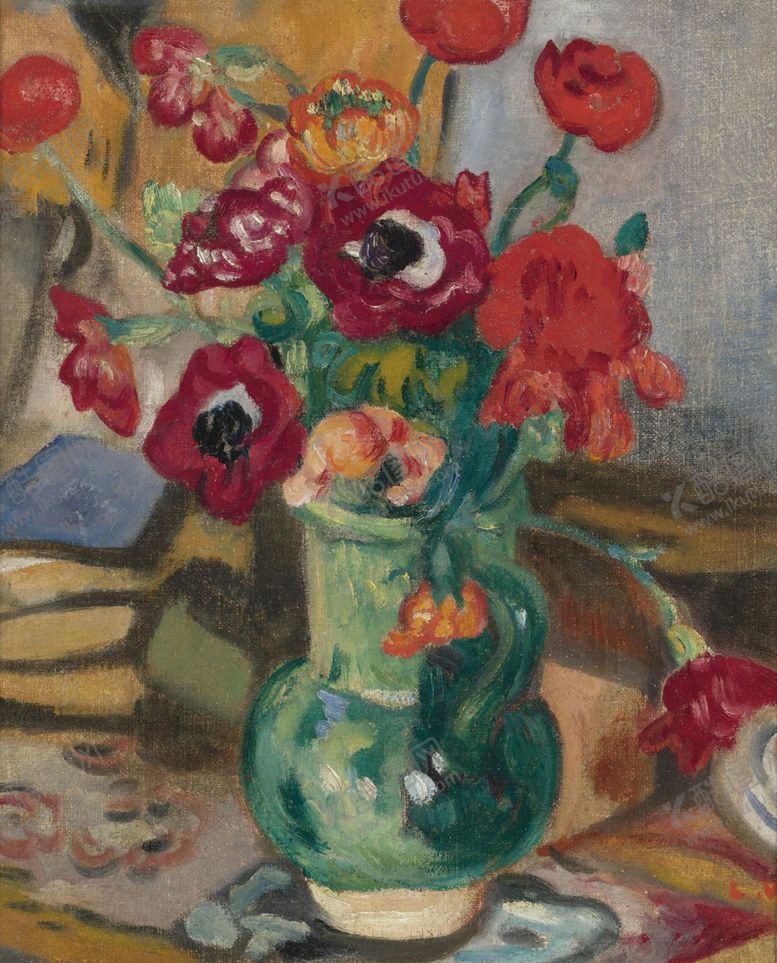 编号：93495109082255507560【酷图网】源文件下载-植物花朵装饰油画