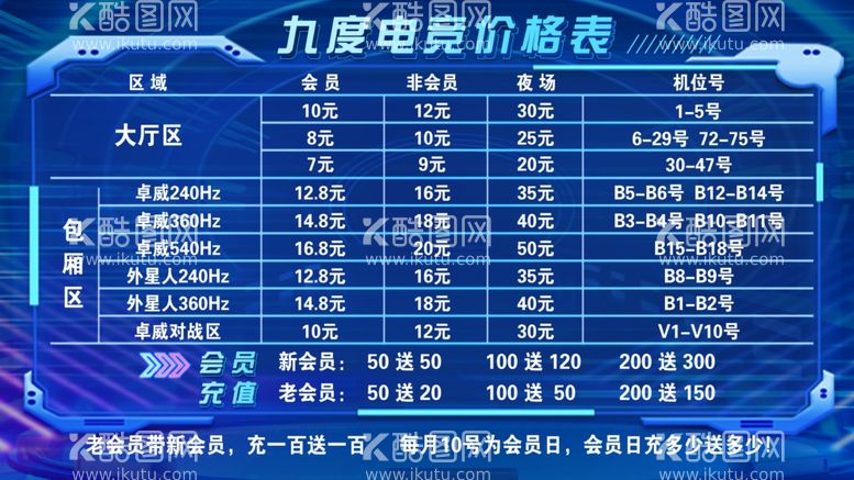 编号：52456112091512126527【酷图网】源文件下载-价目表图片